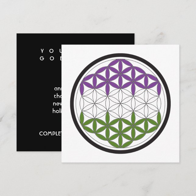 genderQueer sacred geometry Invitation (Front/Back)