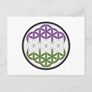 genderQueer sacred geometry Postcard