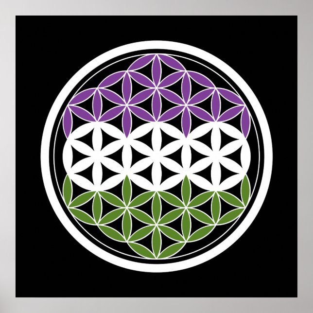 genderQueer sacred geometry Poster (Front)
