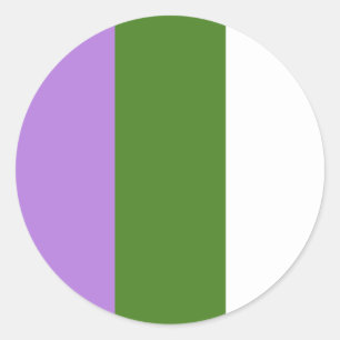 Genderqueer stickers - round