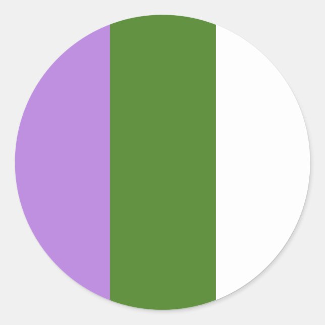 Genderqueer stickers - round (Front)