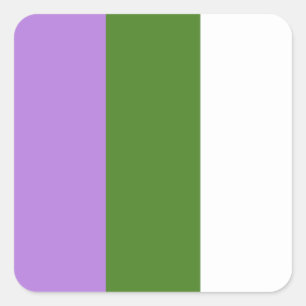 Genderqueer stickers - rounded