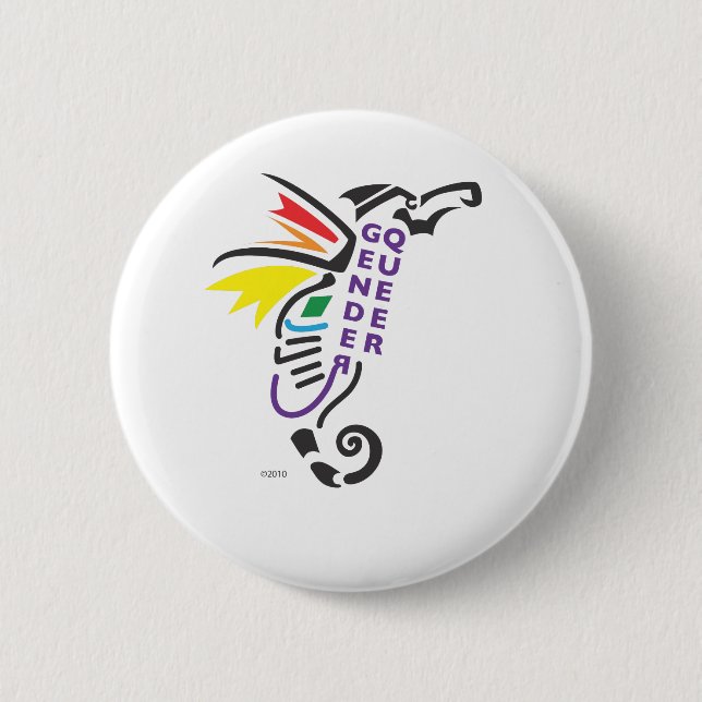 Genderqueer Symbol Button (Front)