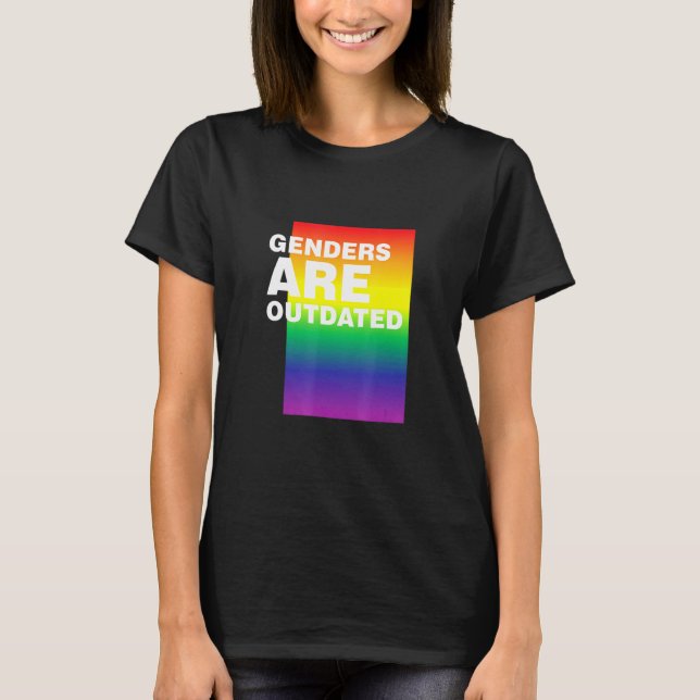 Genders Are Outdated Lgbtq Pride Month Pride  1 T-Shirt (Front)