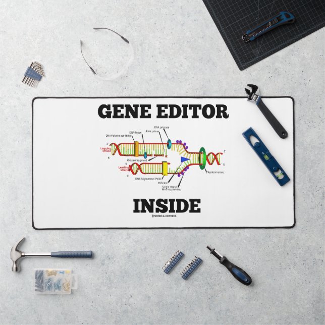Gene Editor Inside DNA Replication Humour Desk Mat (Workstation)