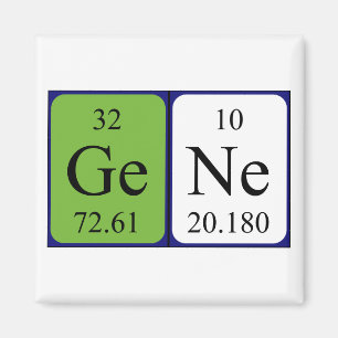Gene periodic table name magnet