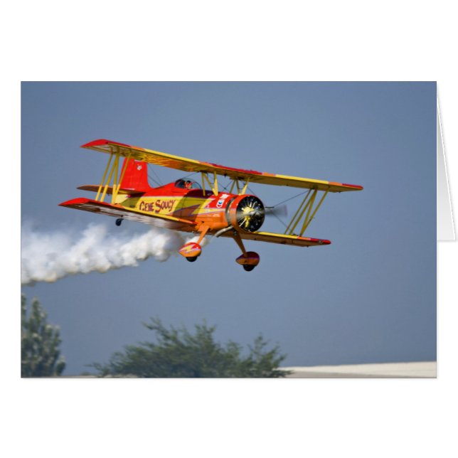 Gene Soucy performing aerobatics in Grumman (Front Horizontal)
