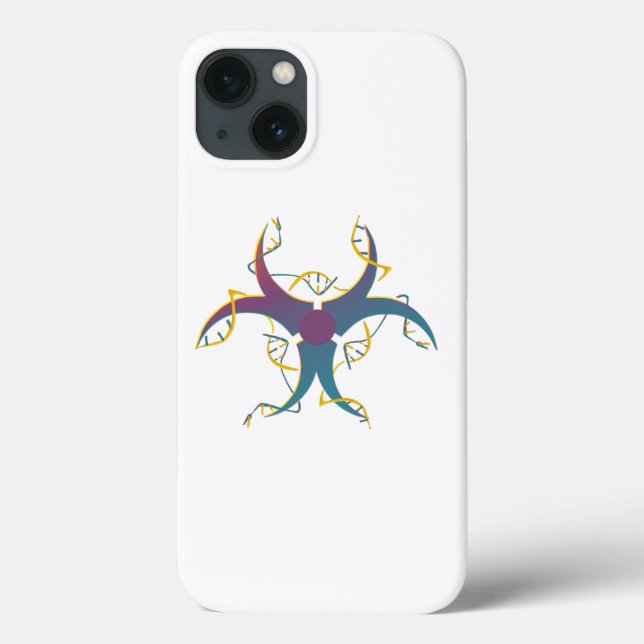 Gene Splicing Bio Hazard Symbol Case-Mate iPhone Case (Back)