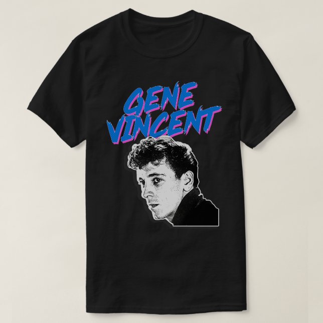 Gene Vincent Retro Graphic Design T-Shirt (Design Front)