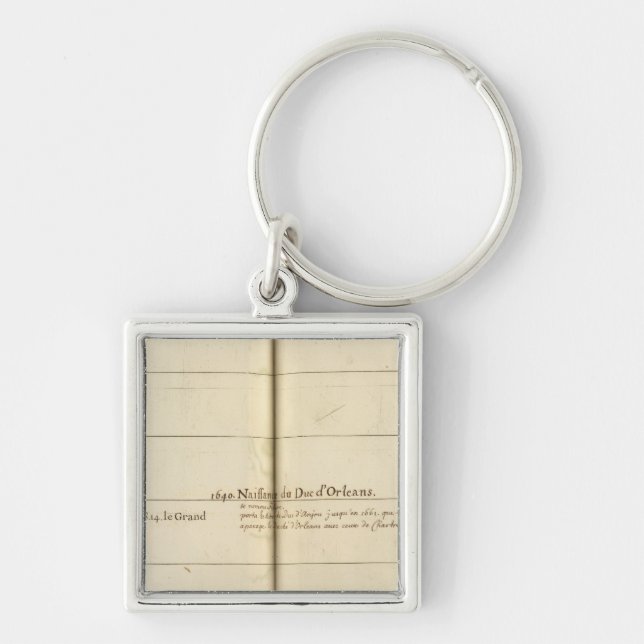 Genealogical Table, France Key Ring (Front)
