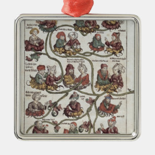 Genealogical tree of Laban Metal Tree Decoration