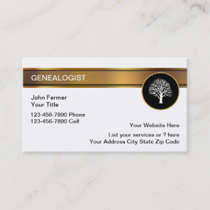 Genealogist Business Cards