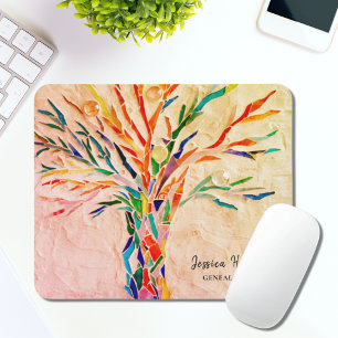 Genealogist Family Tree Personalised Mouse Pad