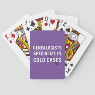 Genealogists Playing Cards (Purple)