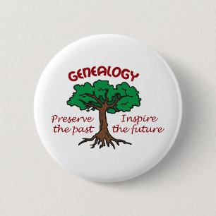 GENEALOGY 6 CM ROUND BADGE