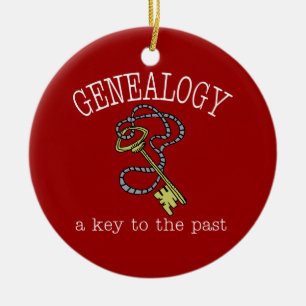 Genealogy a Key to the Past Ornament