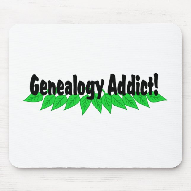 Genealogy Addict Mousepad Mousemat (Front)