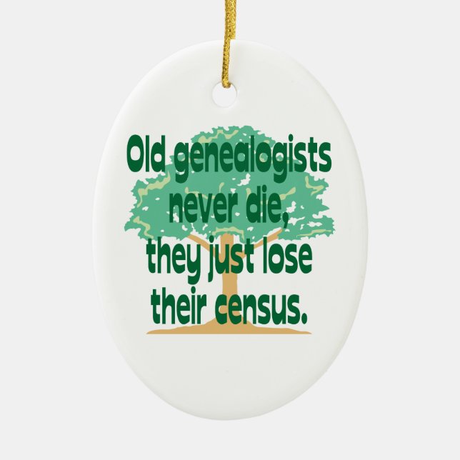 Genealogy Census Ornament (Front)