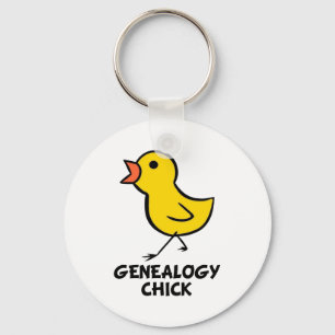 Genealogy Chick Keychain