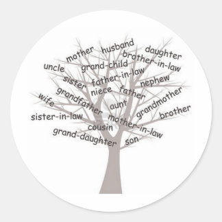 Genealogy Classic Round Sticker