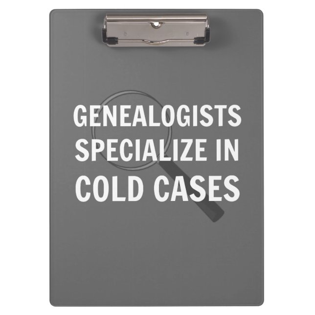 Genealogy Clipboard (Grey) (Front)