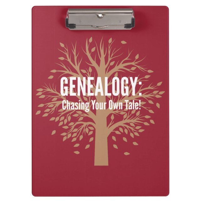 Genealogy Clipboard (Red) (Front)