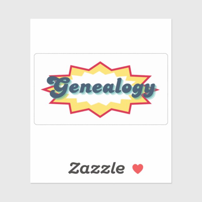 Genealogy, comic book pop design (Sheet)