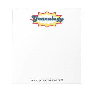 Genealogy Comic Book Pop Notepad
