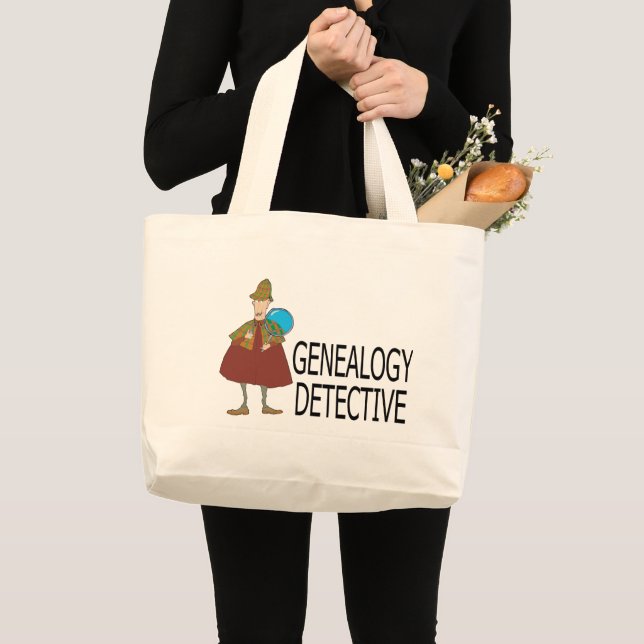 Genealogy Detective Large Tote Bag (Front (Product))