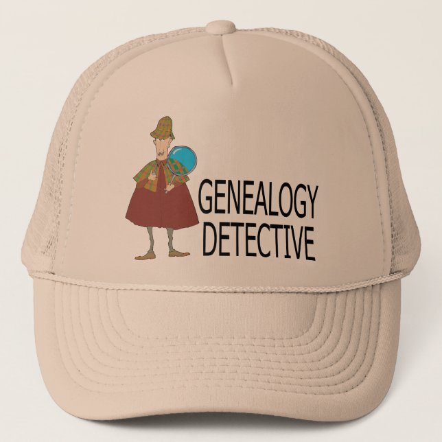Genealogy Detective Trucker Hat (Front)