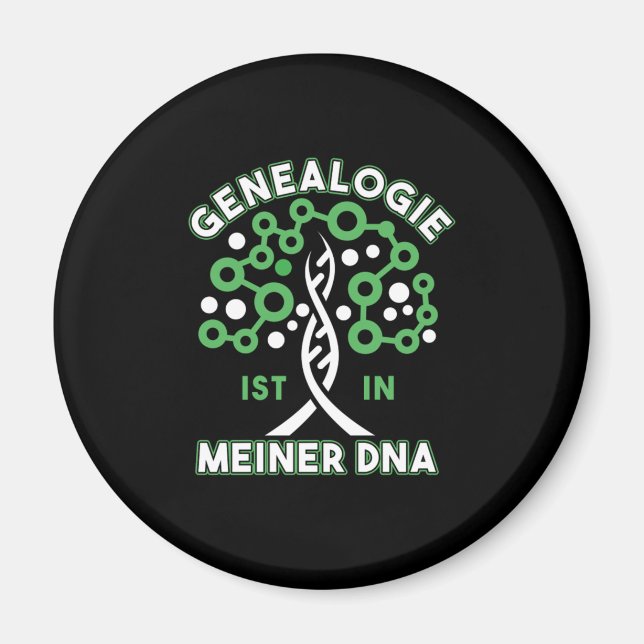 Genealogy DNA Tree Genealogy Family Historian Gift Magnet (Front)