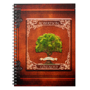 Genealogy Family Tree Antique Look Notebook