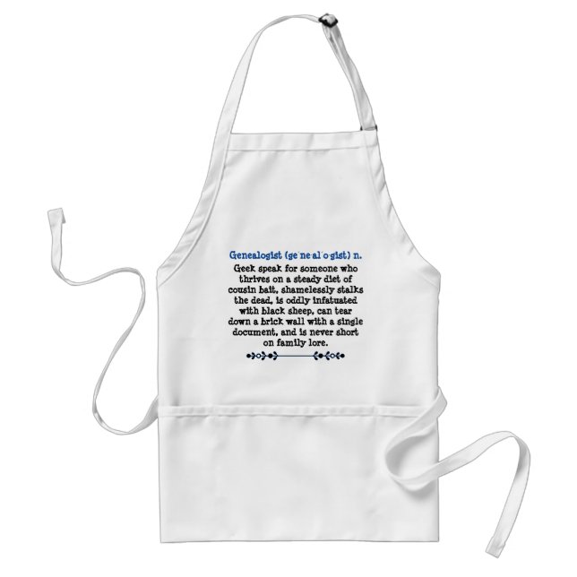 Genealogy Geeks Apron (Front)