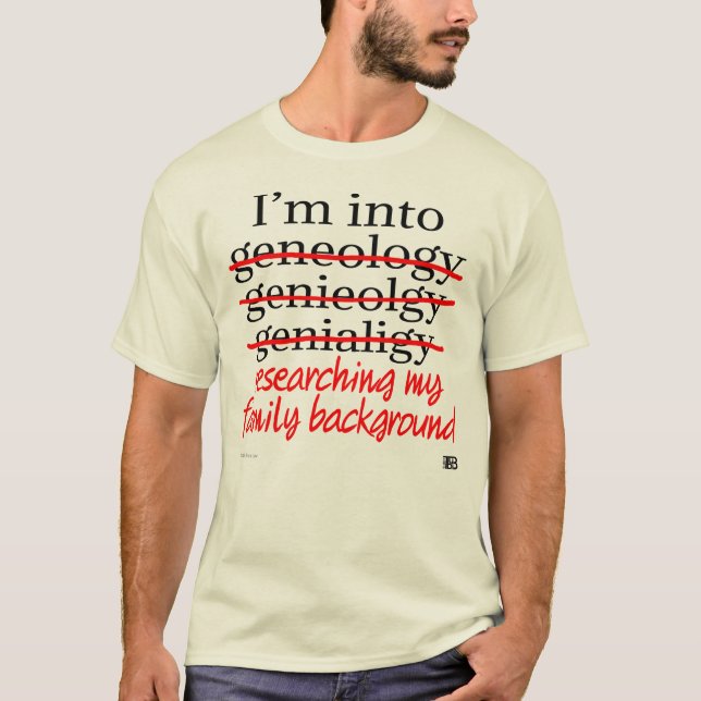 Genealogy Hobbyist tee (men) (Front)