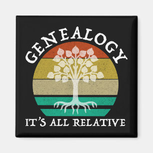 Genealogy - It's All Relative Magnet