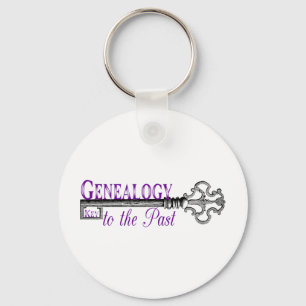 Genealogy Key to Past Key Ring
