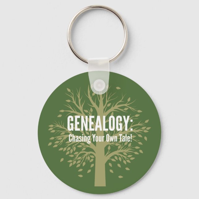Genealogy Keychain (Green) (Front)