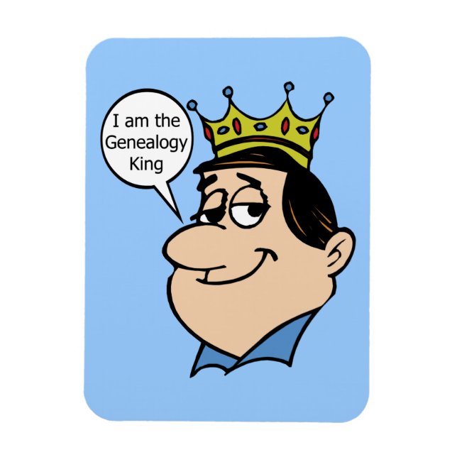 Genealogy King Magnet (Vertical)