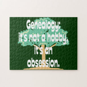 Genealogy Obsession Jigsaw Puzzle