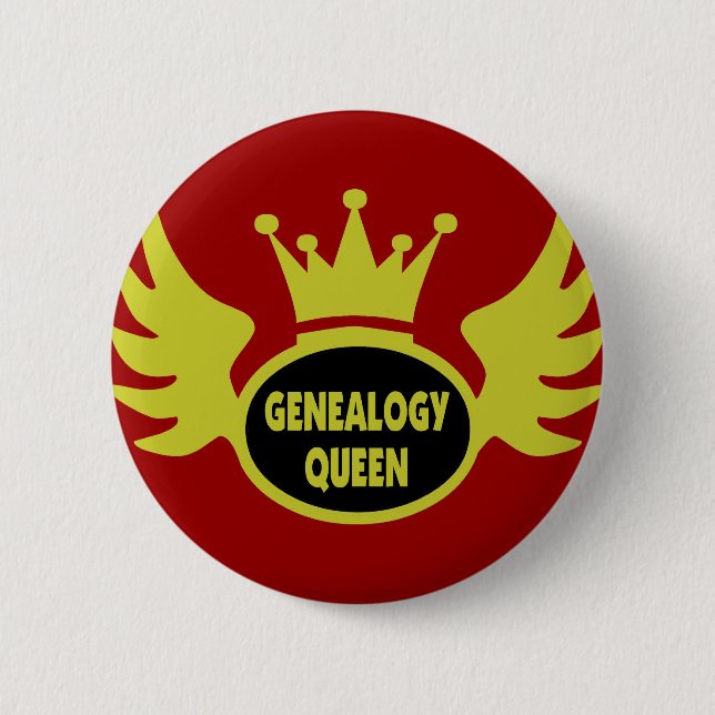Genealogy Queen 2 6 Cm Round Badge (Front)