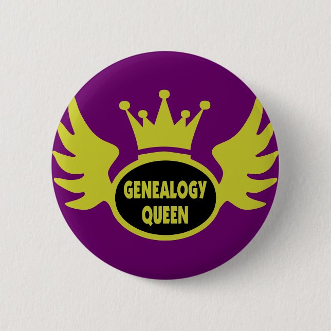 Genealogy Queen 2 6 Cm Round Badge (Front)