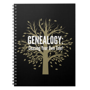 Genealogy Spiral Bound Notebook (Black)