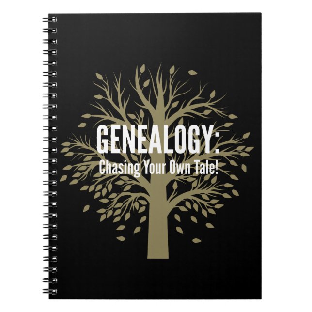 Genealogy Spiral Bound Notebook (Black) (Front)