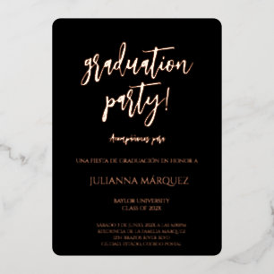 Generación 2025 invitación de graduación