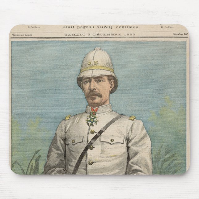 General Alfred Amedee Dodds  in Dahomey Mouse Pad (Front)