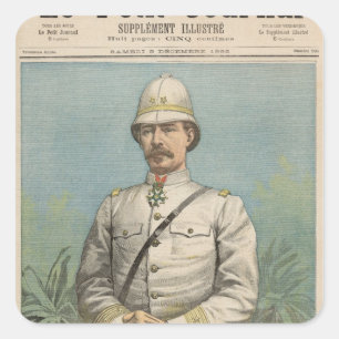 General Alfred Amedee Dodds  in Dahomey Square Sticker