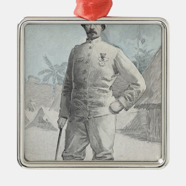 General Alfred Amedee Dodds Metal Tree Decoration (Front)