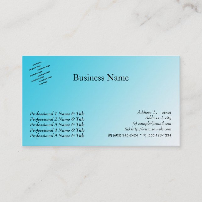 General appointment business card (Front)