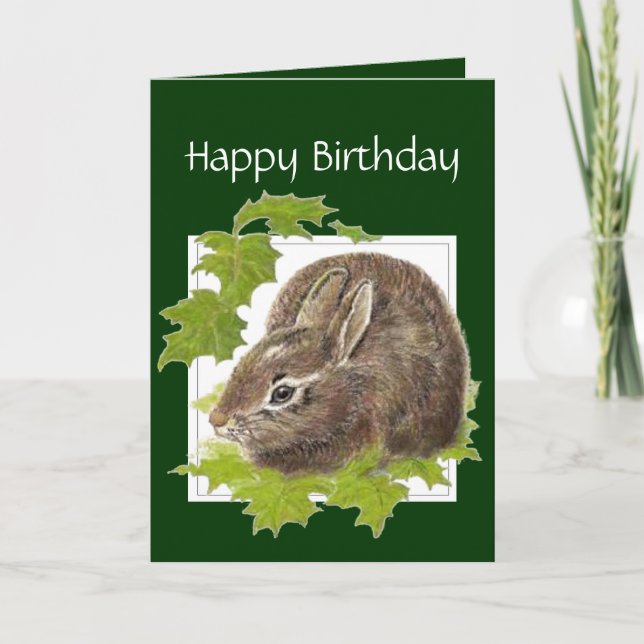 General Birthday Bunny Rabbit for Someone Special Card (Front)