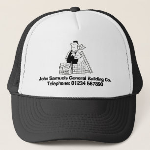 General Builder with Building Materials. Trucker Hat